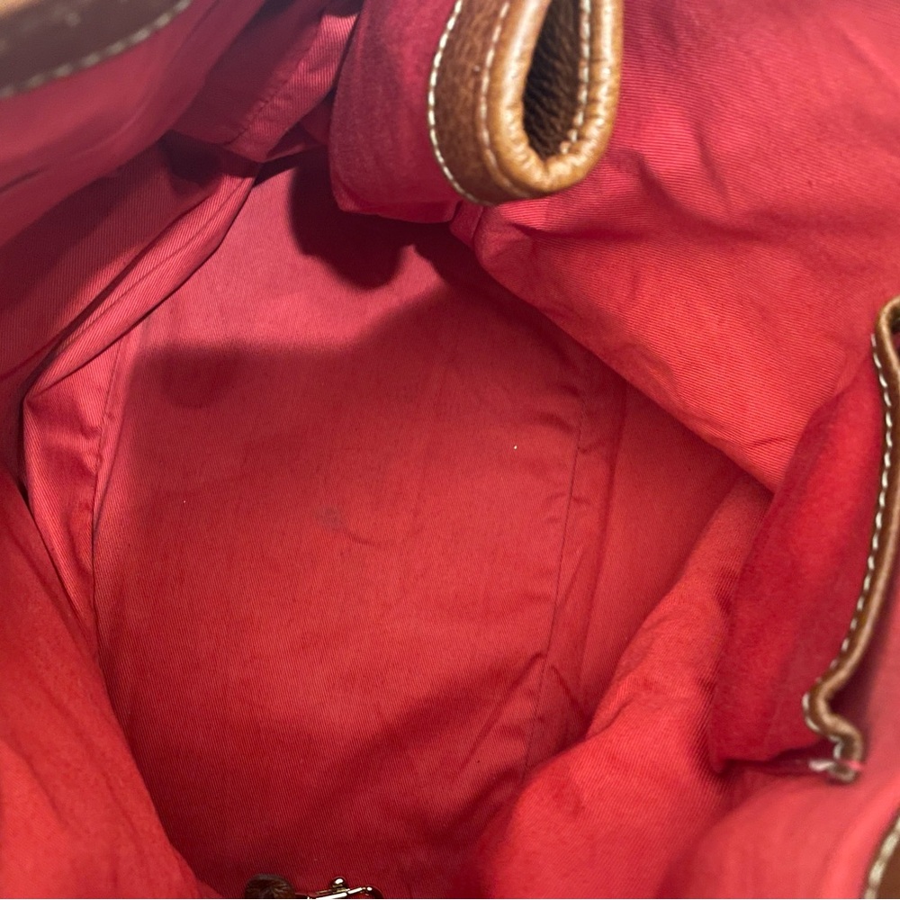Dooney & Bourke Large Brown Leather Tote - Picture 7 of 13